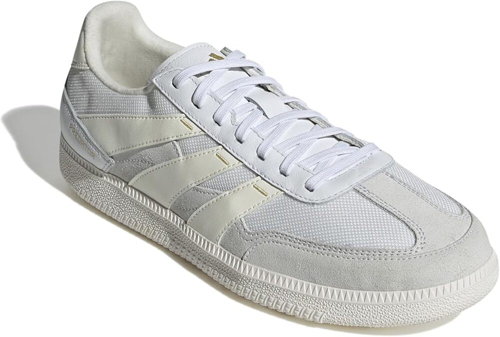 NWT Adidas Predator Freestyle Indoor Sneaker,White/Off White/Gold-10 Men
